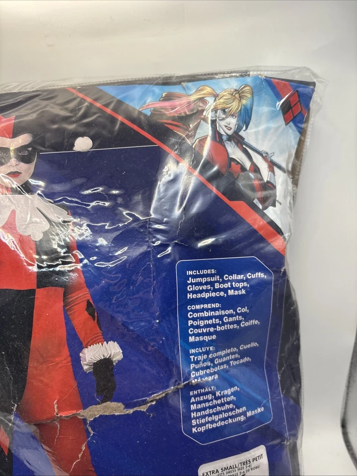 Sexy Disfraz de Halloween para Adulto Harley Quinn Batman Niñas Mardi Gras Gotham Talla XS Foto 4 de 4
