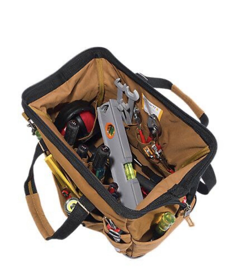 Carhartt Tool Bag Legacy 16INCH MOLDED BASE HEAVY WEIGHT BROWN CT0353 Brand New eBay