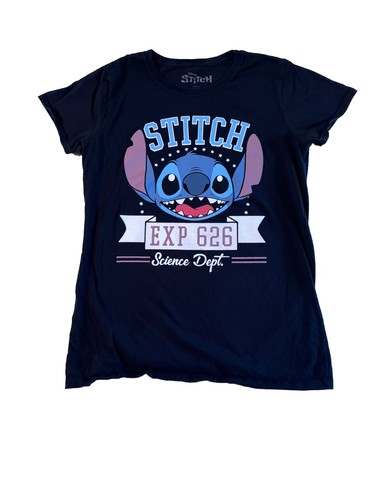 Disney Stitch "Exp 626 Science Dept" T-Shirt - Black, Youth Large - Picture 2 of 9