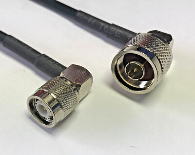 N Male Angle to TNC Male Angle RG8X Low Loss Coax Cable Pick Lot Length USA