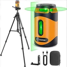 CIGMAN CM-505 Laser Level 360° Green Self-Leveling Cross Line 100Ft Rechargeable