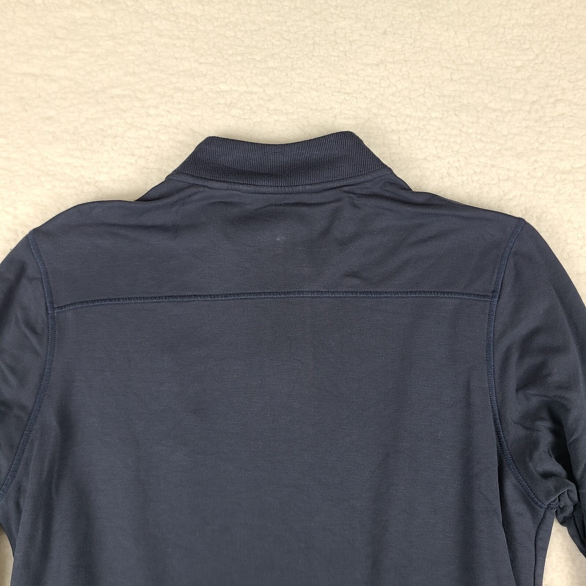 Travis Mathew Sweater Mens Medium Dark Blue Quarter Zip Golf