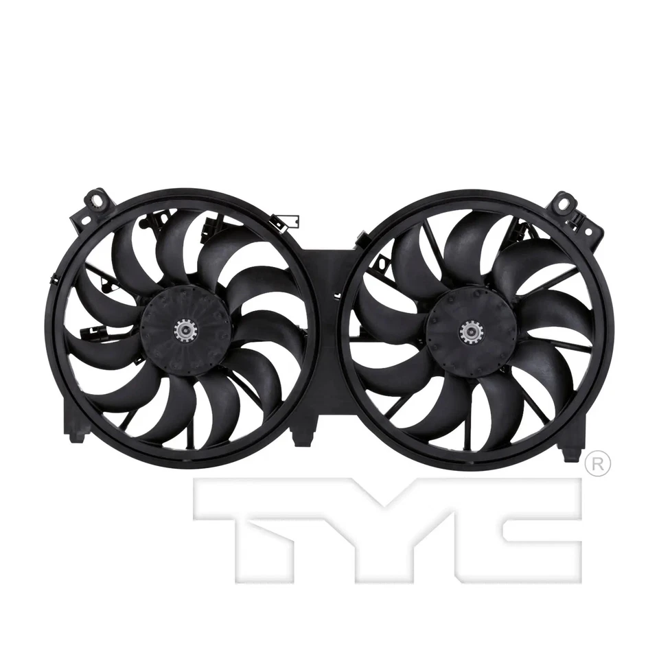 Conjunto de ventilador condensador y radiador doble TYC 621660 para Altima Máxima 07-16 Foto 2 de 4