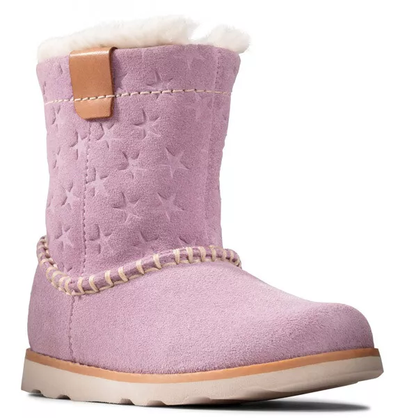 Clarks girls pink boots cheap
