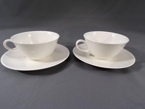 RARE USA Two Sets Homer Laughlin "Snow White" Triumph Cups & Saucers E24 - Picture 8 of 9