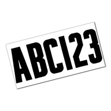 ATTWOOD LETTER NUMBER KIT BLACK