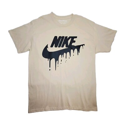 ChiefBrains Apparel Drippy Nike T Shirt Limited Edition Heavy Cotton Tan New