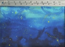Timeless Treasures Fairy Fantasy Night Sky Blue 100 Cotton Quilt Fabric BTY