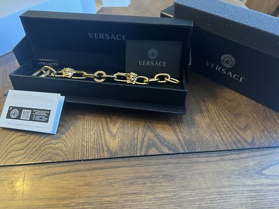 Versace Gold tone Bracelet Medusa