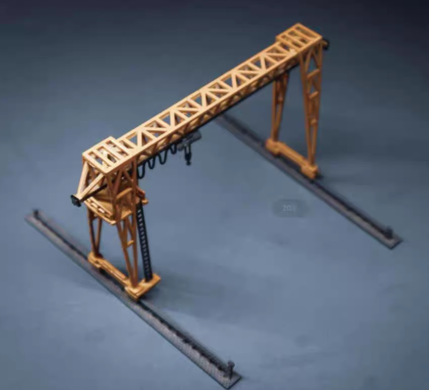 Model Crane Display 1/160 N Scale Miniature Crane Train Architectural Scene Display Model ...