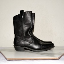 Harley Davidson Boot Leather Black Side Zip Riding Women US 6 / EU 37