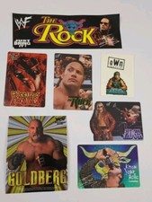 Vintage WWF WCW Wrestling Sticker Lot Vtg Rare Sport Y2k 90s Rock Goldberg Kane