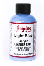 Angelus Brand Acrylic Leather Vinyl Paint shoes Waterproof Light Blue  - 4.oz