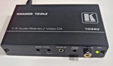 Kramer 103AV 1:3 Audio-Stereo / Video DA Distribution Amplifier