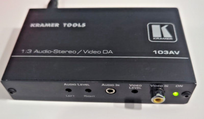 Kramer 103AV 1:3 Audio-Stereo / Video DA Distribution Amplifier