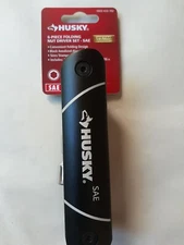 Husky Folding Nut Driver Set SAE Metric Compact Laser Etched Logo Tool 6 Piece