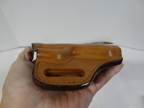 Vintage Bianchi Brown Leather Holster Model 57 S&W M&P 4" RH 4818 - Picture 6 of 8