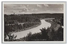 Munich-Grünwald Isar Valley Bridge-Old Photo 1930s