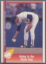 1991 Pacific Nolan Ryan #98 Going to the Rosin Bag Texas Rangers Hall-of-Fame