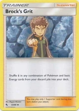 Brock's Grit - 53/68 - Uncommon Sun & Moon: Hidden Fates  Pokemon Card
