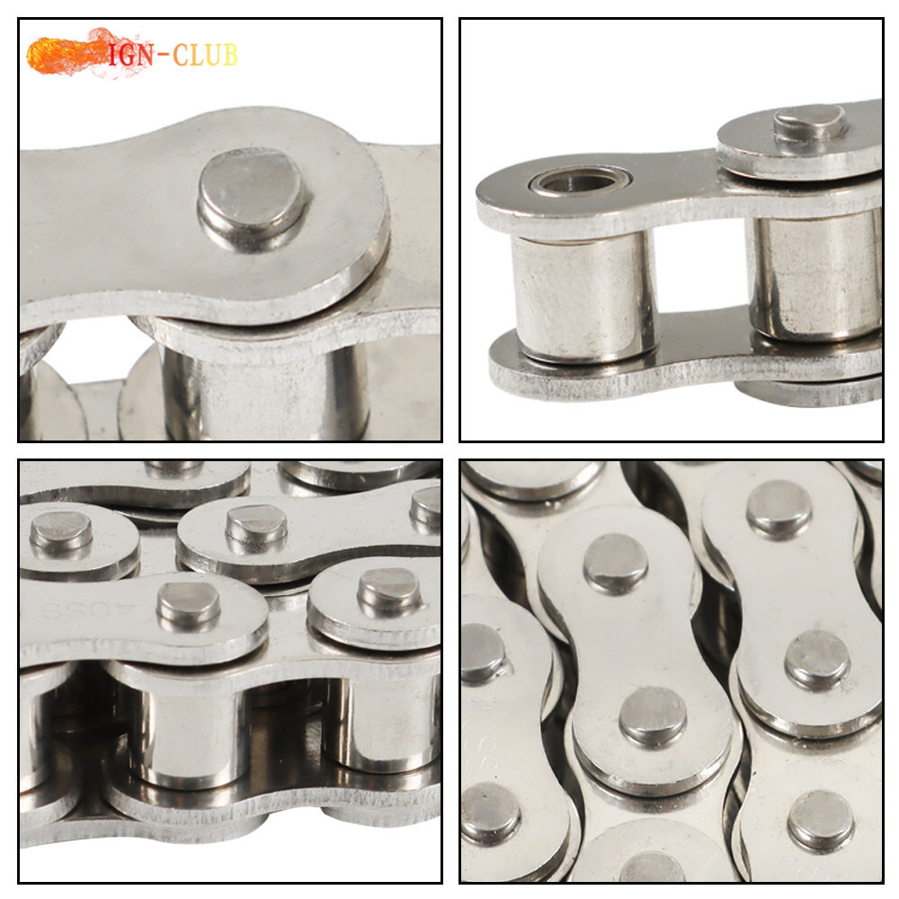 Rotolo Catena 10 Piedi Rotolo Catena A Rulli In Acciaio Inox #40SS - Foto 6