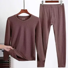 Men's Winter Warm Thermal Underwear Set Breathable Sport Long Johns Base Layer