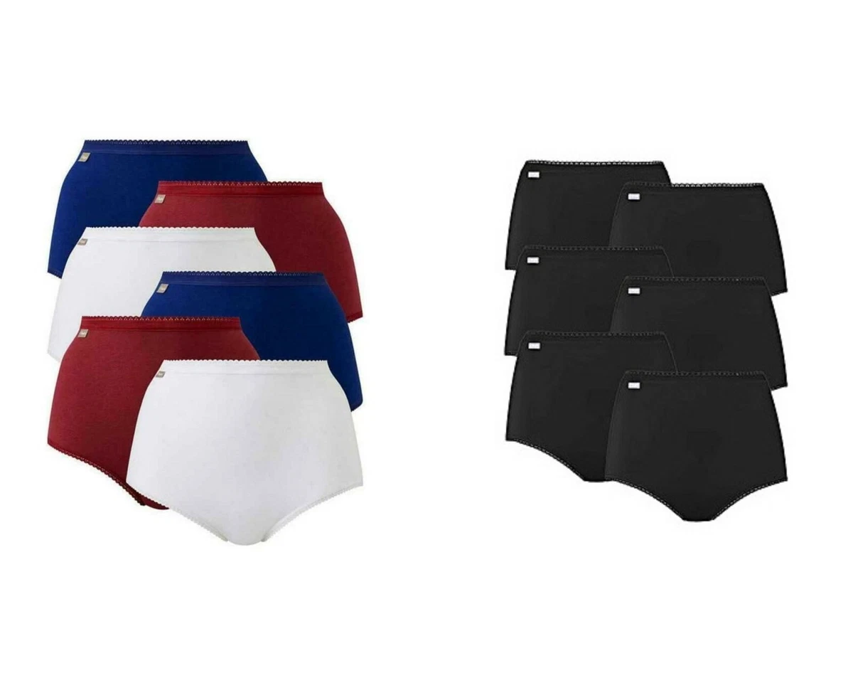 Playtex Cherish Pure Cotton Stretch Maxi Brief (6 Pack) Colours, Nude or  Black | eBay