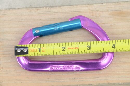 Moschettone Petzl Spirit - Viola e Blu - 1ª Generazione - Vintage anni 90 - Foto 6 di 9