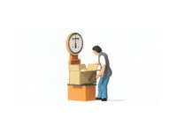 Preiser 28244 Versandarbeiterin Mit Paket Und Waage ExklusivausfüHrung H0 Neu