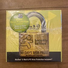 AOL 9.0 SECURITY EDITION 90 Day CD Disk McAfee Virus Protection NEW SEALED