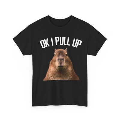Ok I Pull Up Capybara Shirt, Capybara Rodents Lovers Animals Shirt
