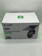SOLIOM Security Cameras Wireless Outdoor, 5MP 4G LTE Cellular ''read''