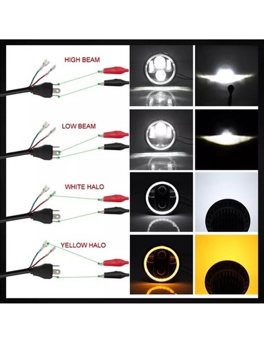 5.75" 5-3/4" LED Headlights Hi/Lo for GMC C15/C1500 1961-1972 Pickup C2500 - Picture 2 of 17