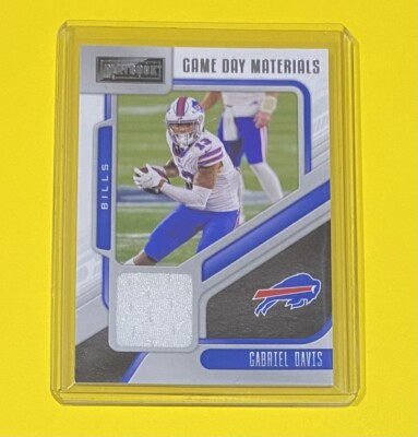 2021 Panini Playbook Gabriel Davis GAME DAY MATERIALS RELIC Bills #GDM-GDA  
