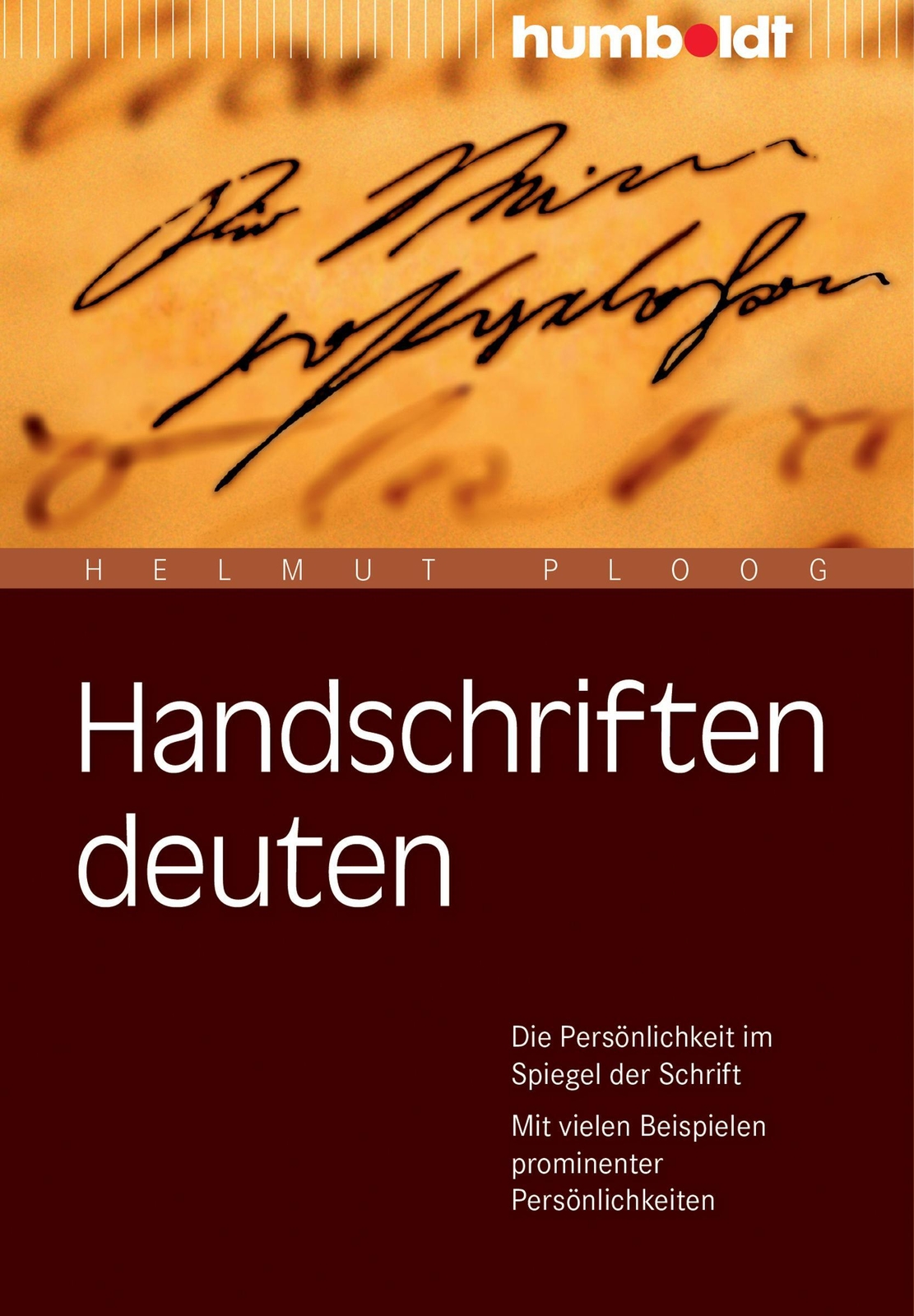 Thumbnail - Handschriften Deuten Helmut Ploog Taschenbuch 184 S. Deutsch 2016