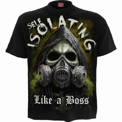Spiral Direct Self Isolation 2020 Pandemic Lockdown Hazard Skull Goth K075M101