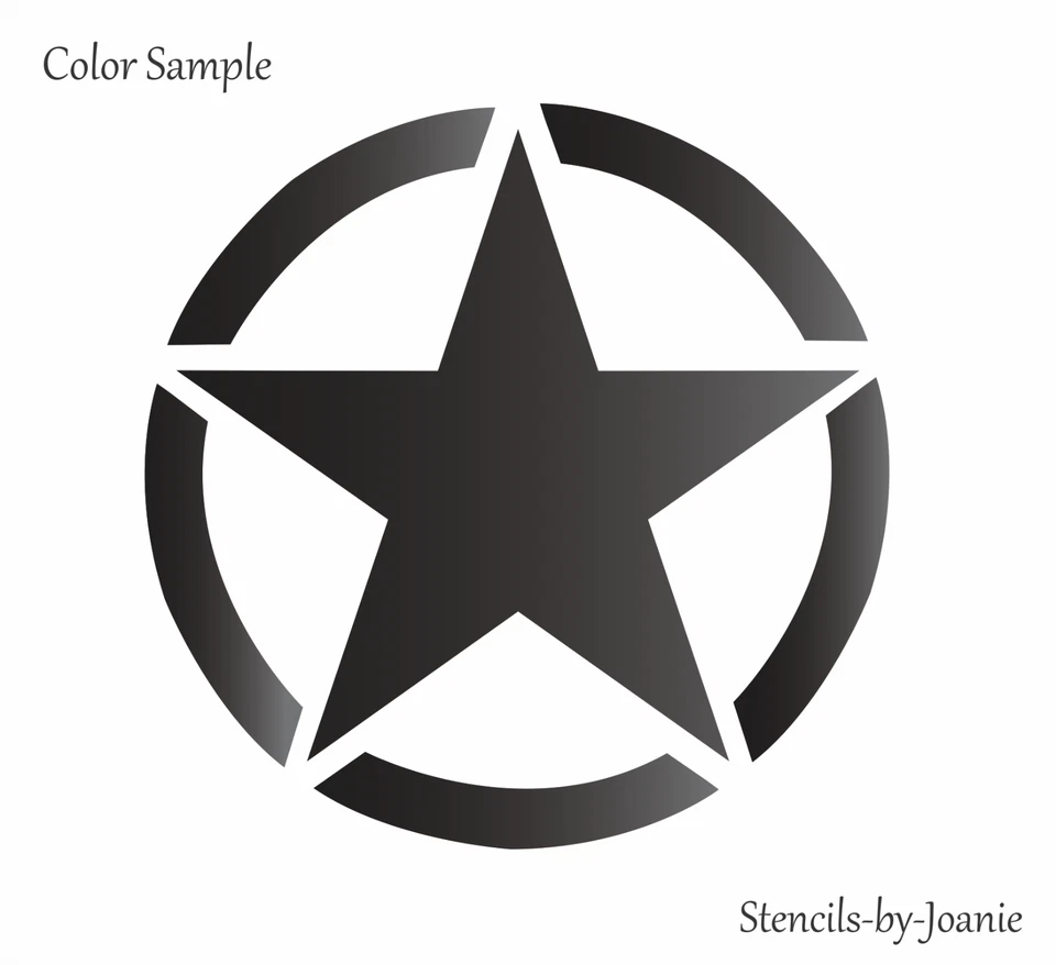 Joanie Militar Estrella Plantilla Guerra Invasión Ejército Hágalo Usted Mismo Artesanía Carteles de Arte Envío Gratuito Foto 4 de 4