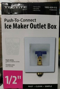 tectite ice maker outlet box