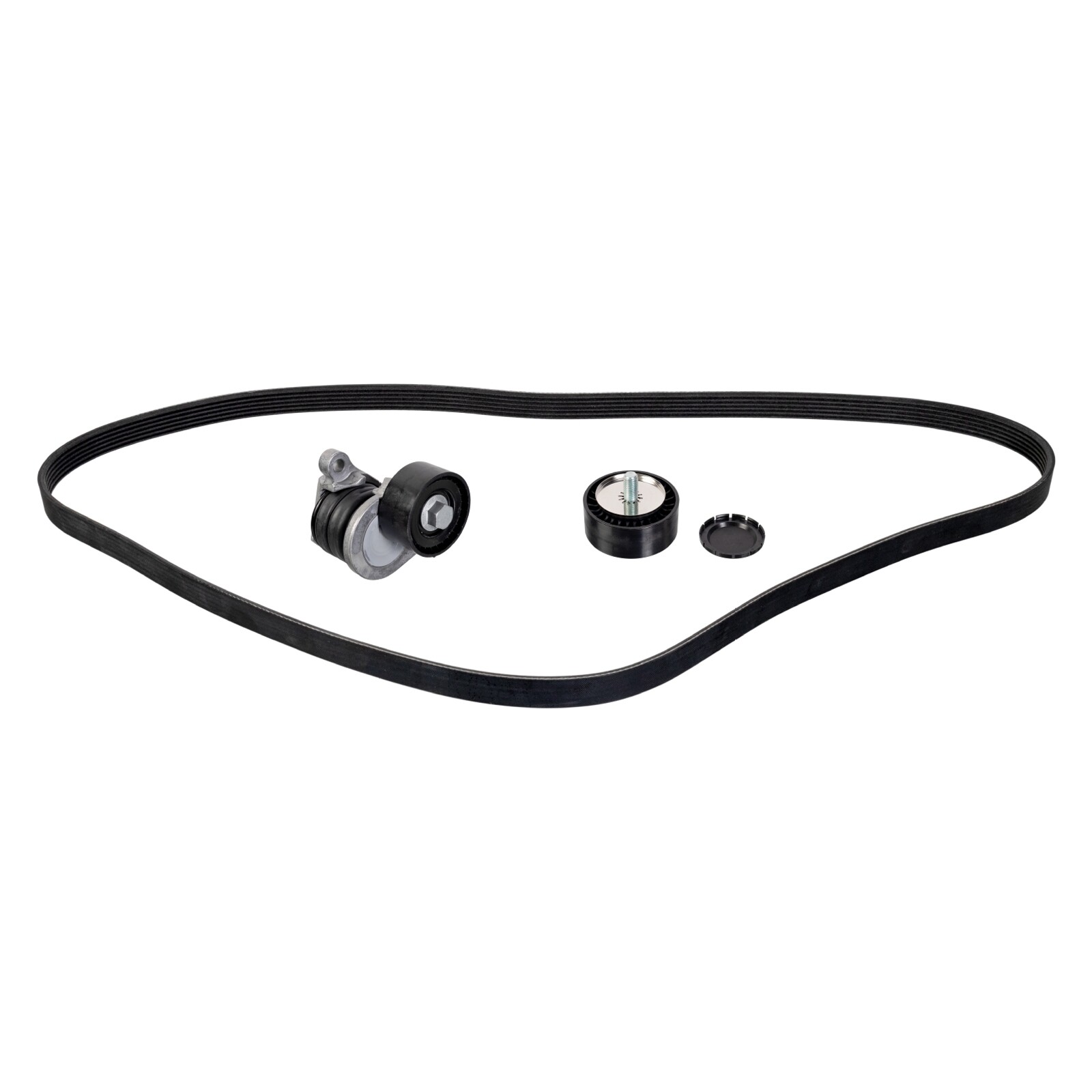 Febi Bilstein Auxiliary Belt Kit With Tensioner Idler Pulley 177998 For Mercedes