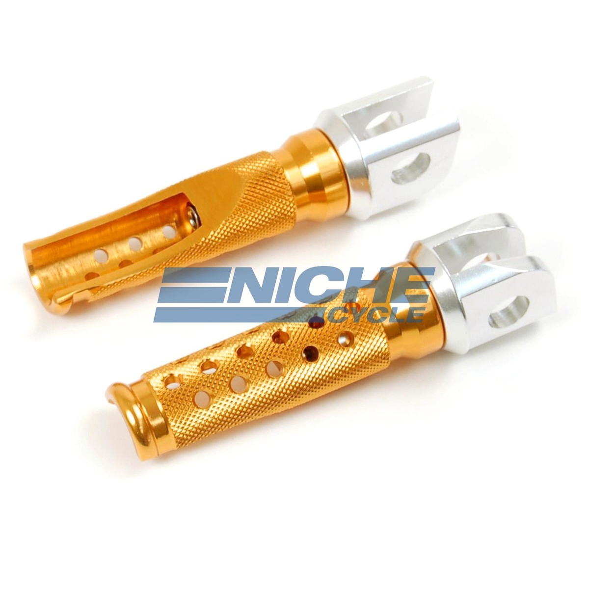 その他 K Kawasaki ZRX1100 1999-2000 Rear Orange Slash Cut Billet Race Foot