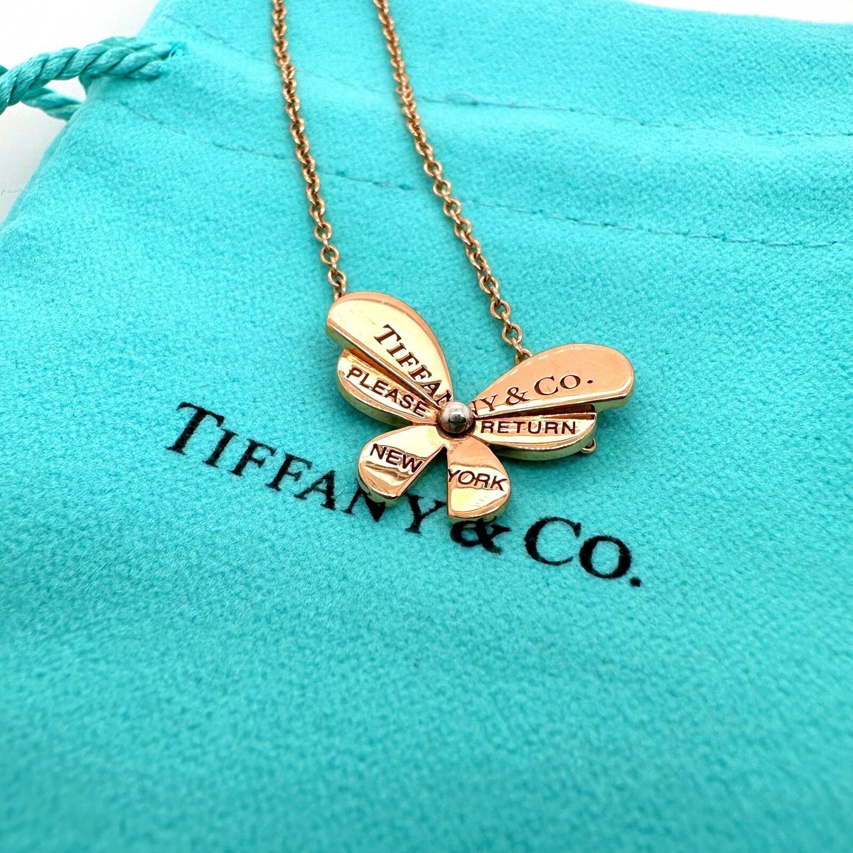 Tiffany & Co LOVE BUGS バタフライ ブレスレット【ランクA】 TIFFANY & CO. Return to Tiffany Love Bugs Butterfly bracelet