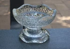 Anchor Hocking Stax Peddle Glass Vintage Reversible Candle Holder Pillar & Taper