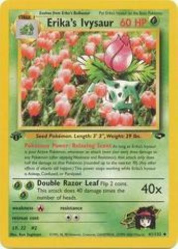 Erika's Ivysaur Near mint English 41/132 1st edition Gym Challenge