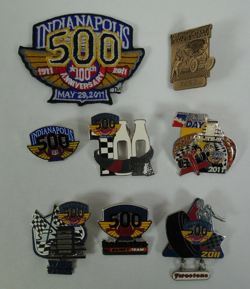 2011 Indianapolis 500 Program Bronze Pit Badge Event & Sponsors Collector Pins - Image 4 of 4