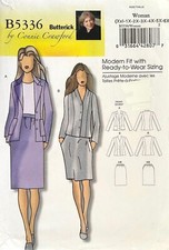 Butterick Women's Jacket and Skirt Pattern B5336 Size XXL-6X UNCUT