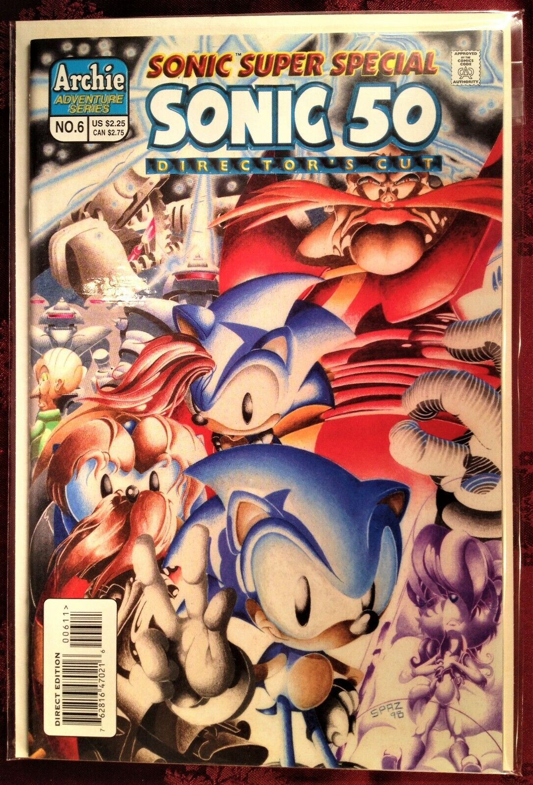 SONIC The HEDGEHOG Comic Book #56 March 1998 SUPER SONIC HYPER