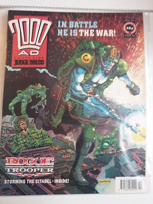 2000AD Prog 721, UK comic - Nice VFN+ clean - Featuring JudgeDredd - 9 Mar 1991