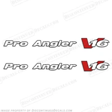 Fits Pro Angler V16 Decals for Tracker Boats
