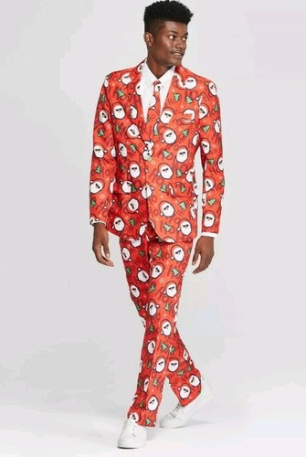 Red Ugly Christmas Santa Suit Jacket 