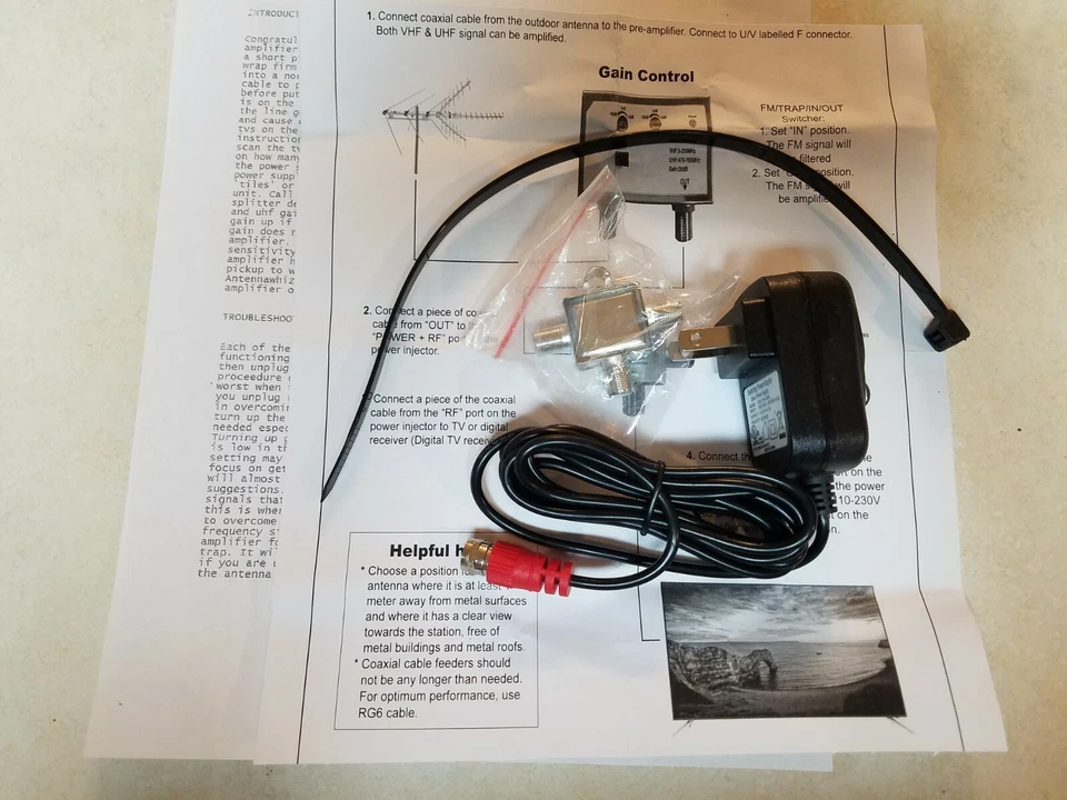 AMPLIFICADOR DE SEÑAL AMPLIFICADOR ANTENA TV BAJO RUIDO 30DB HDTV AMPLIFICADOR EXTERIOR LARGO ALCANCE Foto 2 de 4